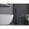 Mexen Leda freestanding bathtub faucet, black - 75633-70
