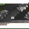 Mexen Diego 1-compartment granite sink with a kitchen mixer tap Flora, Grey - 6512-71-670401-07