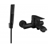 Mexen Pecos R72 bathtub faucet with shower set, black - 7273R72-70