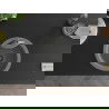Mexen Diego 1-compartment granite sink with a kitchen mixer tap Flora, Grey - 6512-71-670401-07-B