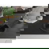 Mexen Diego 1-compartment granite sink with a kitchen mixer tap Flora, Black/Silver metallic - 6512-73-670401-57-B