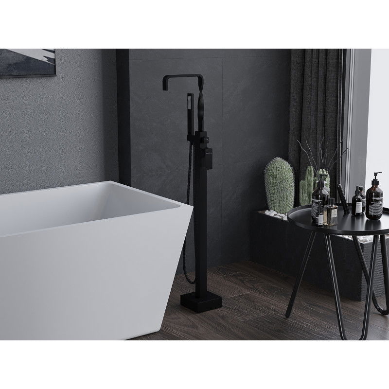 Mexen Avila freestanding bath tap, black - 75833-70