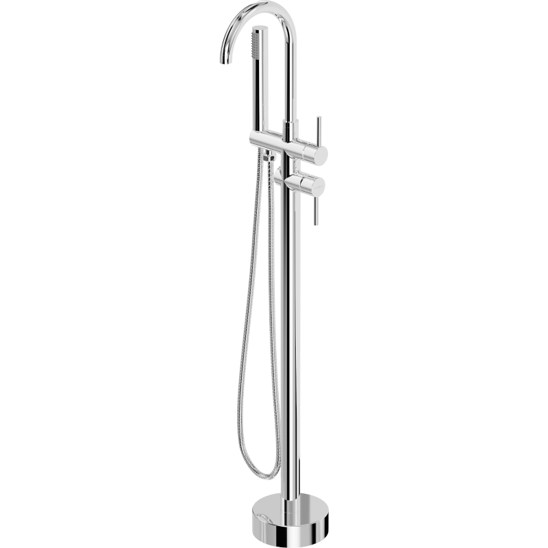 Mexen Alma freestanding bathtub faucet, chrome - 75033-00