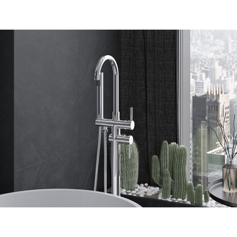 Mexen Alma free-standing bath mixer, chrome - 75033-00