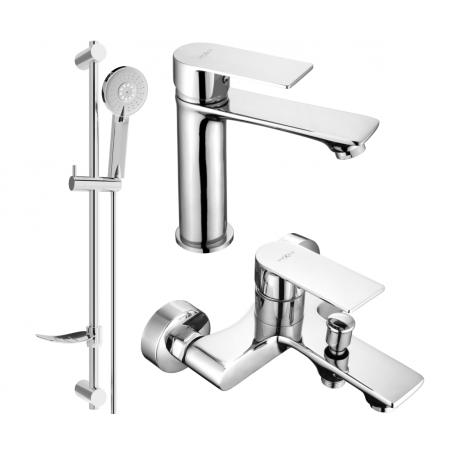 Mexen Royo DF40 bathtub set, Chrome - 72203DF40-00