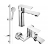 Mexen Royo DF40 bathtub set, Chrome - 72203DF40-00