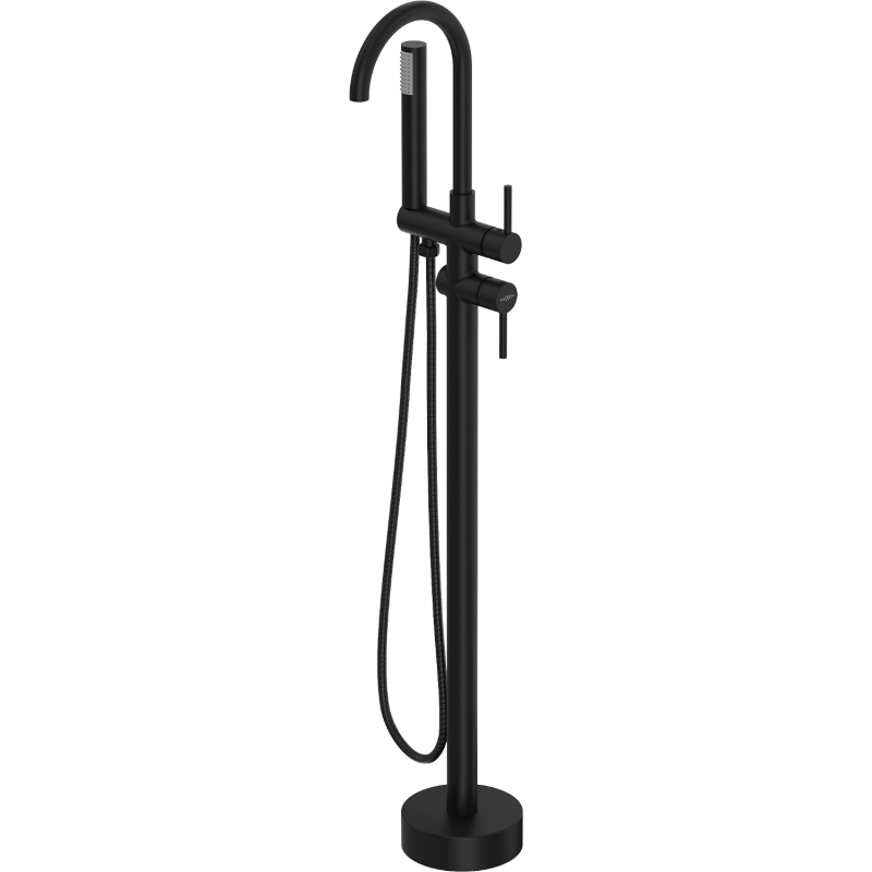 Mexen Alma freestanding bathtub mixer tap, Black - 75033-70