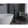 Mexen Alma freestanding bathtub mixer tap, Black - 75033-70