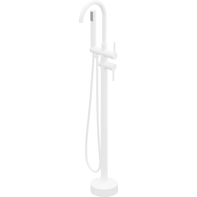 Mexen Alma freestanding bathtub mixer tap, White - 75033-20
