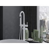 Mexen Alma freestanding bathtub faucet, white - 75033-20