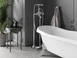 Mexen Retro freestanding bathtub mixer tap, Chrome - 75933-00