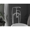 Mexen Retro freestanding bathtub faucet, chrome - 75933-00
