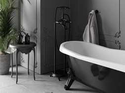Mexen Retro Freestanding Bath Mixer, Black - 75933-70