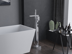 Mexen Algar freestanding bathtub mixer tap, Chrome - 75733-00