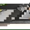 Mexen Bruno 1-compartment granite sink with a drip tray and kitchen mixer tap Flora, White - 6513-20-670401-70-B