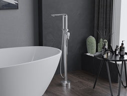 Mexen Roxy freestanding bathtub mixer tap, Chrome - 75533-00