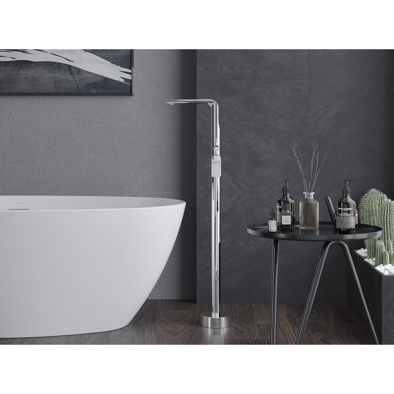 Mexen Roxy freestanding bathtub faucet, chrome - 75533-00