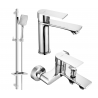 Mexen Royo DQ62 bathtub set, Chrome - 72203DQ62-00