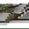 Mexen Bruno granite sink 1-bowl with drainer and kitchen tap Flora, beige - 6513-69-670401-57-G