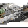 Mexen Bruno 1-compartment granite sink with a drip tray and kitchen mixer tap Flora, Black/Silver metallic - 6513-73-670401-57-G