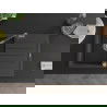Mexen Bruno 1-compartment granite sink with a drip tray and kitchen mixer tap Flora, spotted black - 6513-76-670401-08