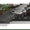Mexen Bruno 1-compartment granite sink with a drip tray and kitchen mixer tap Flora, spotted black - 6513-76-670401-57-G
