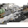 Mexen Bruno 1-compartment granite sink with a drip tray and kitchen mixer tap Flora, spotted black - 6513-76-670401-75-G