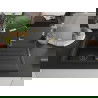 Mexen Bruno 1-compartment granite sink with a drip tray and kitchen mixer tap Flora, Black - 6513-77-670401-57-B