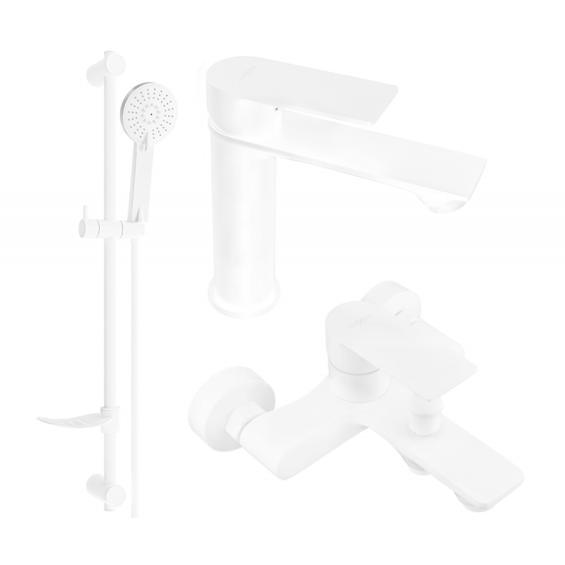 Mexen Royo DF40 bathtub set, White - 72203DF40-20