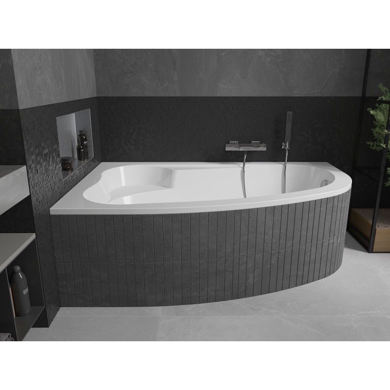 Mexen Westa corner bath left 160 x 100 cm, white - 560116010001