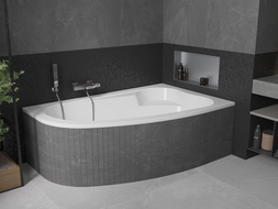 Mexen Westa right corner bathtub 160 x 100 cm, white - 560116010002