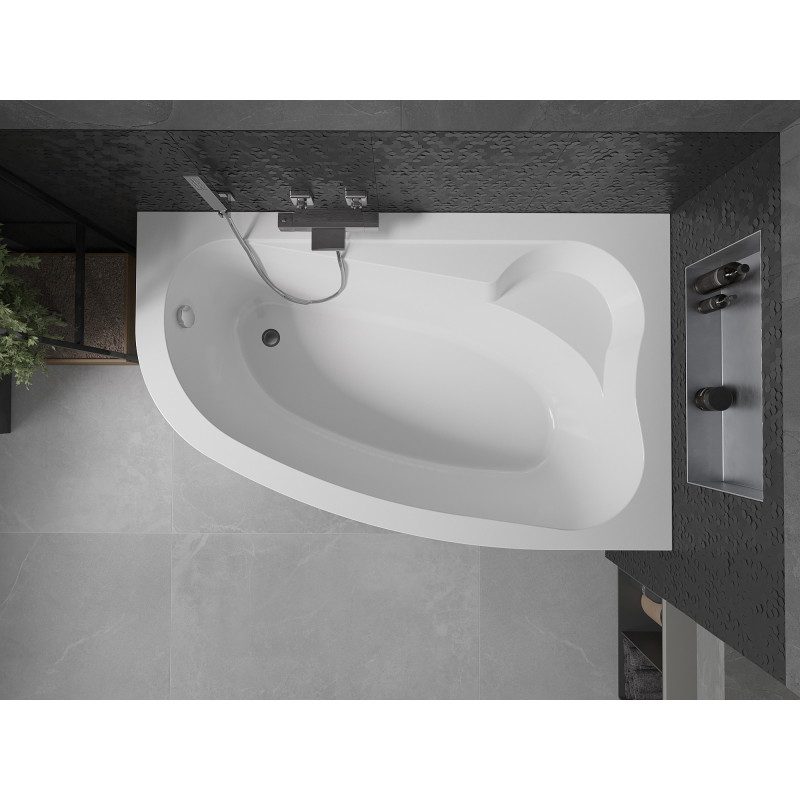 Mexen Westa corner bathtub right 160 x 100 cm, white - 560116010002