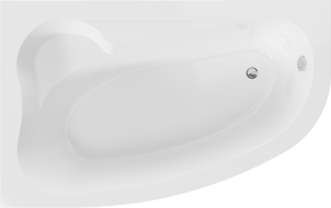 Mexen Westa corner bathtub left 160 x 100 cm, white - 560116010001