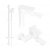 Mexen Royo DQ62 bathtub set, White - 72203DQ62-20