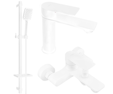 Mexen Royo DQ62 bathtub set, White - 72203DQ62-20