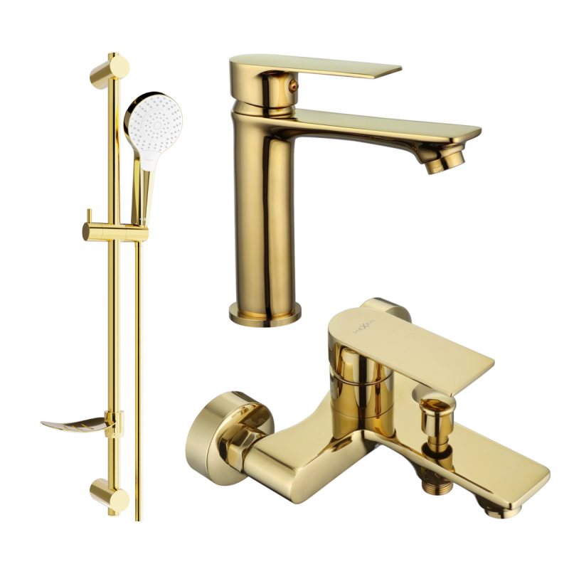 Mexen Royo DF05 bath set, gold - 72203DF05-50