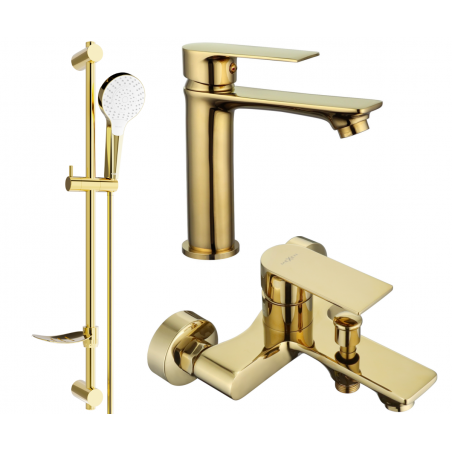 Mexen Royo DF05 bath set, gold - 72203DF05-50