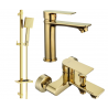 Mexen Royo DQ45 bathtub set, Gold - 72203DQ45-50
