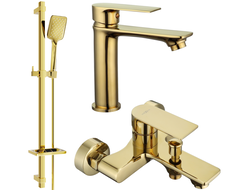 Mexen Royo DQ62 bath set, gold - 72203DQ62-50