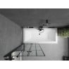 Mexen Cube 170 x 80 cm rectangular bathtub with panels and a 2-wing screen 80 cm, black pattern - 550517080X9208027077