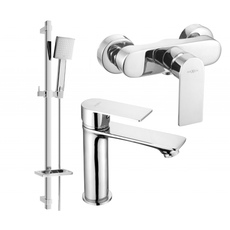 Mexen Royo DQ45 shower set, Chrome - 72204DQ45-00