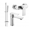 Mexen Royo DQ72 shower set, Chrome - 72204DQ72-00