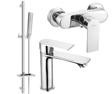 Mexen Royo DQ72 shower set, Chrome - 72204DQ72-00