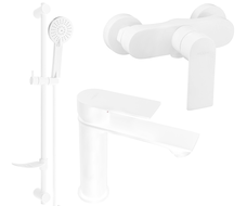 Mexen Royo DF40 shower set, White - 72204DF40-20