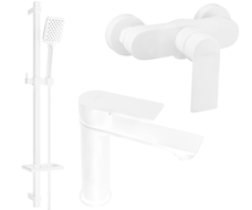 Mexen Royo DQ62 shower set, White - 72204DQ62-20