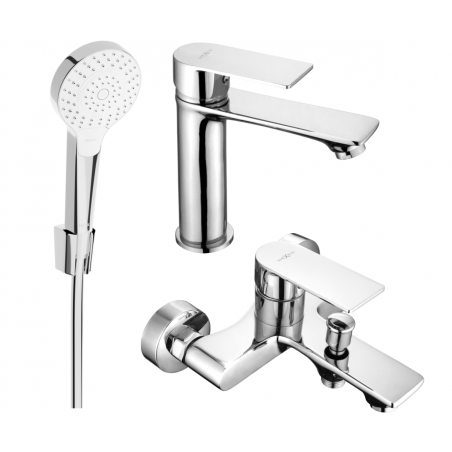 Mexen Royo R05 bathtub set, Chrome - 72203R05-00