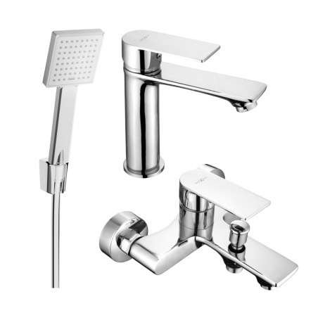 Mexen Royo R45 Bath Set, Chrome - 72203R45-00