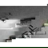 Mexen Cubik 160 x 70 cm rectangular bathtub with panels and a 1-wing screen 60 cm, black pattern - 550316070X9506007070