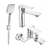 Mexen Royo R62 bath set, chrome - 72203R62-00