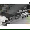 Mexen Cubik 160 x 70 cm rectangular bathtub with panels and a 1-wing screen 90 cm, black pattern - 550316070X9509007077